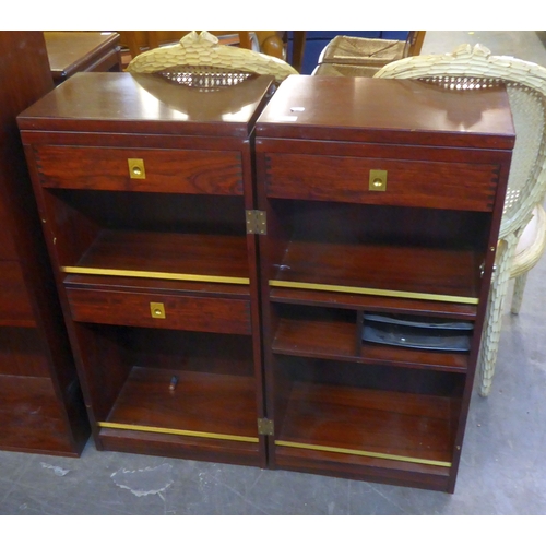 232 - A BESPOKE 1960S TOLA WOOD COCKTAIL CABINET, WITH FITTED INTERIOR