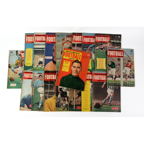 200 - EIGTHEEN CHARLES BUCHAN'S FOOTBALL MONTHLYS, from January 1955 - June 1956