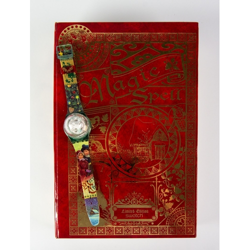 429 - SWATCH ‘MAGIC SPELL’ LIMITED EDITION WRISTWATCH, GZ148, (1995), in red and gilt book pattern case wi... 