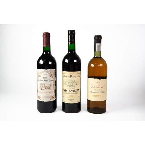 129 - TWO BOTTLES OF SAINT- EMILLION, FRENCH RED WINE, comprising: COLLECTION PIERRE JEAN, 1996 and CHATEA... 