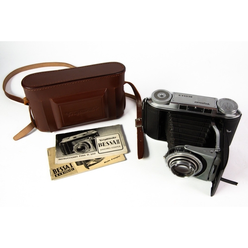 106 - VOIGTLANDER BESSA II FOLDING VEST POCKET CAMERA with synchro- compur lens and instruction booklet, i... 