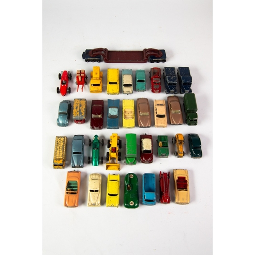 404 - SELECTION OF LESNEY MATCHBOX MAINLY PLAYWORN DIE-CAST VEHICLES; earlier examples include No 32 Jagua... 