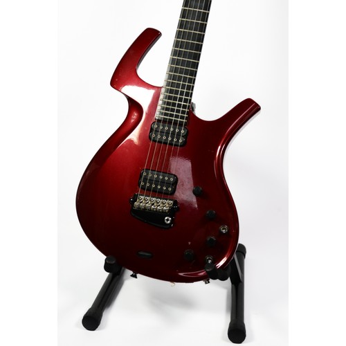 37 - PARKER FLY TREMOLO SIX STRING ELECTRIC GUITAR, CLASSIC CHERRY, 085032BP USA, in branded hard black c... 