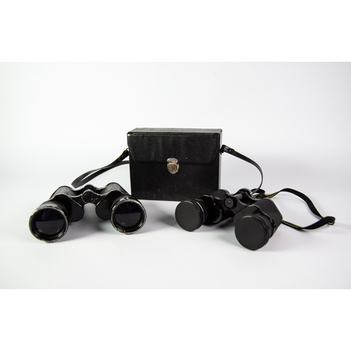 116 - TWO PAIRS OF FIELD BINOCULARS, comprising: PAIR OF MIRANDA 8x40, in case, and a PAIR OF 7x50, (2)