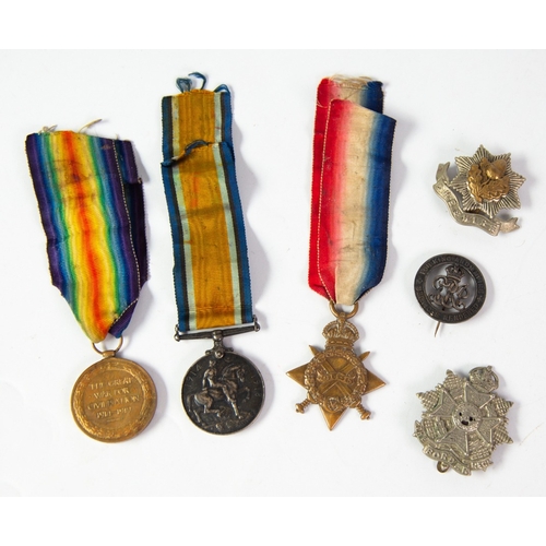 79 - THREE WORLD WAR I SERVICE MEDALS, awarded to 74617 GNR T. GEE R.A., viz 1914-18 War Medal, Victory M... 