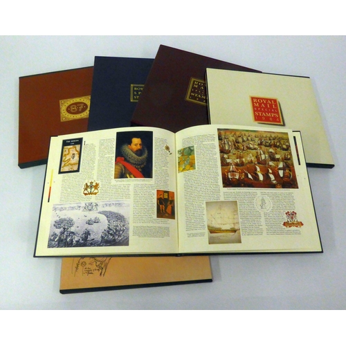 156 - STAMPS-SELECTION OF FIVE GB YEAR BOOKS, all complete, 1984 - 1988