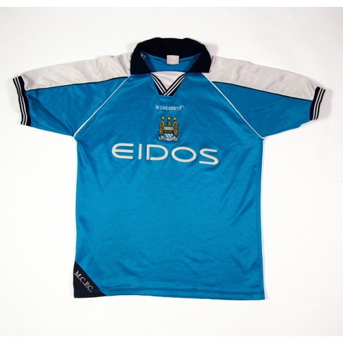 251 - MANCHESTER CITY LE COQ SPORTIF EIDOS SHIRT, home 2000/01