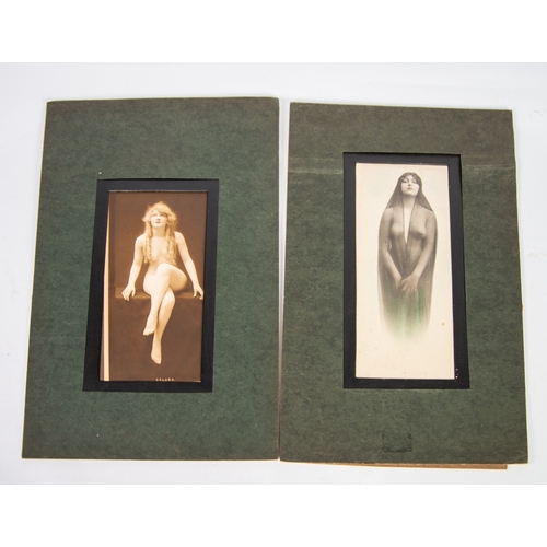 110 - PASTIME NOVELTY CO, 1343 Broadway, New York, FOUR PHOTOGRAPHIC PRINTS of SEMI- NUDE FEMALE FIGURES, ... 