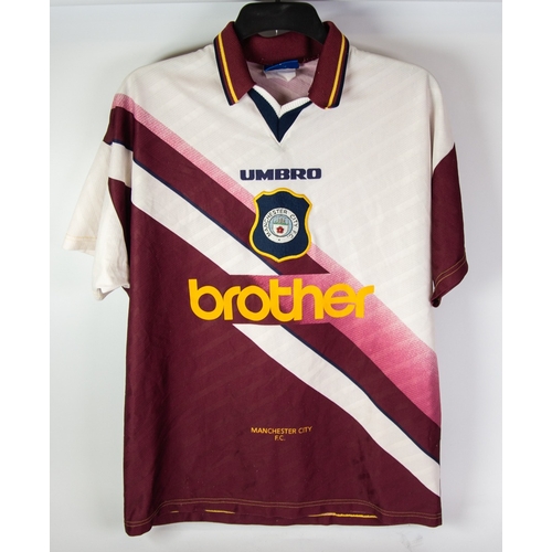 244 - MANCHESTER CITY BROTHER UMBRO AWAY SHIRT 1996/97 (L)