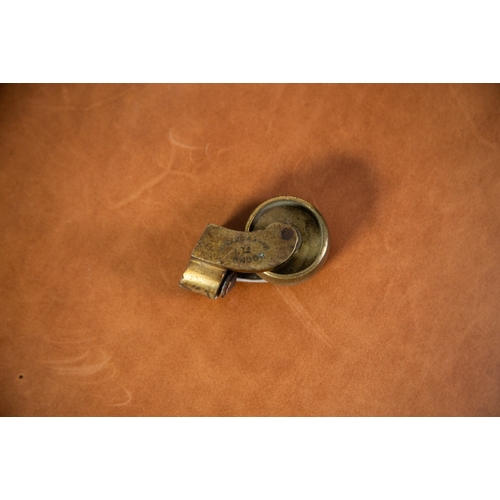 7 - HOWARD & SONS LATE 19TH/EARLY 20TH CENTURY SPOON-BACKED EASY ARMCHAIR, button upholstered and co... 