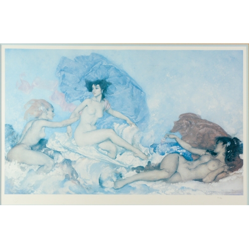 199 - AFTER SIR WILLIAM RUSSEL FLINT LIMITED EDITION COLOUR PRINT Rococo Aphrodite (531/850) 16” x 26” (40... 