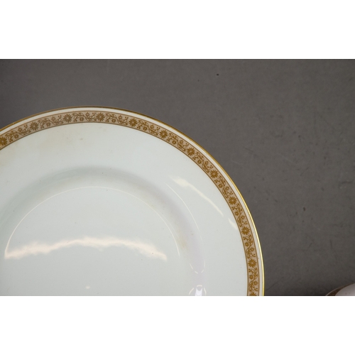 109 - SIXTY FIVE PIECE ROYAL WORCESTER ‘GOLDEN ANNIVERSARY’ CHINA PART DINNER AND TEA SERVICE, comprising:... 