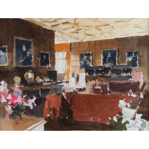 180A - JOHN YARDLEY (1933)WATERCOLOUR Interior scene Indistinctly signed12” x 16” (30.5cm x 40.6cm)... 