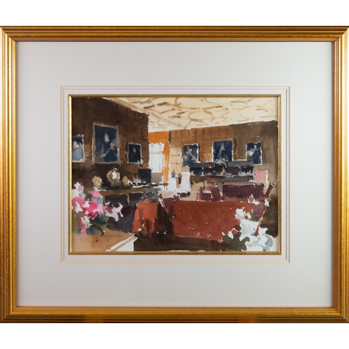 180A - JOHN YARDLEY (1933)WATERCOLOUR Interior scene Indistinctly signed12” x 16” (30.5cm x 40.6cm)... 