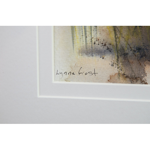 34 - LYNNE FROST (Contemporary) MIXED MEDIA 'Summer Gorse' Signed lower left, titled on artist's label ve... 