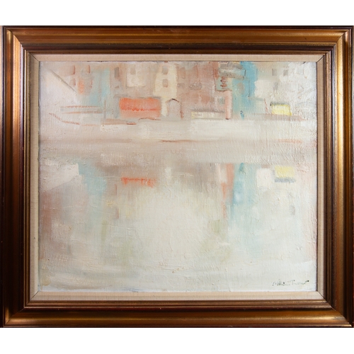 174 - WILLIAM RALPH TURNER (1920-2013)OIL ON BOARD Canal Basin Signed, indistinctly tilted verso19 ½” x 23... 