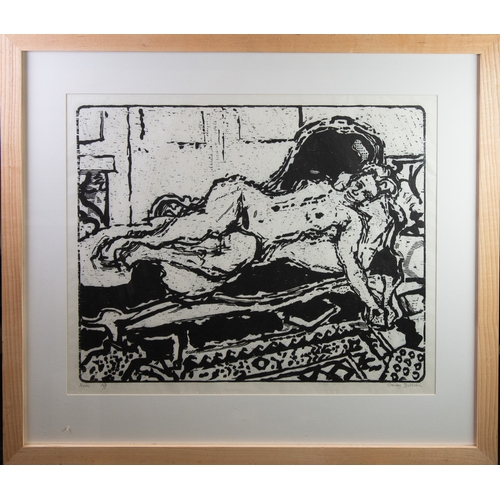 19 - STANLEY DOBBIN (1932-2021) THREE SIGNED ARTIST PROOF WOOD CUTS‘Nude’ 20” x 25” (50.8cm x 63.5cm)‘Int... 