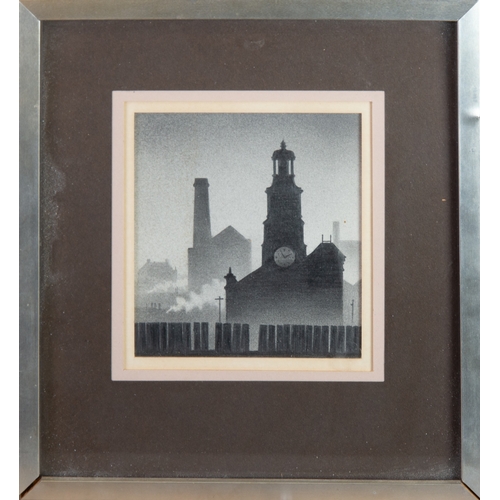 37 - TREVOR GRIMSHAW (1947-2001)GRAPHITE ‘City’ Signed, titled and dated 1982 verso 5 ½” x 5” (14cm x 12.... 