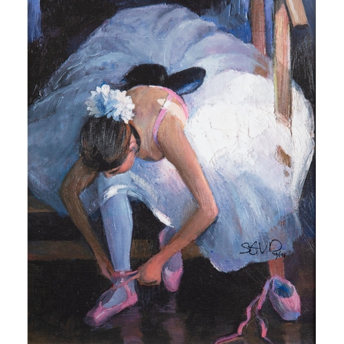 218 - SHEREE VALENTINE DAINES (1959)ARTIST SIGNED LIMITED EDITION COLOUR PRINT‘The Pink Slipper’ (96/195) ... 