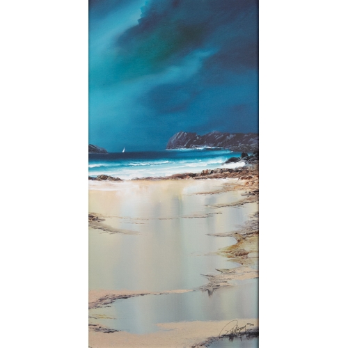 214 - PHILIP GRAY (1959) ARTIST SIGNED LIMITED EDITION COLOUR PRINT’Peaceful Shoreline II’ (154/195) with ... 