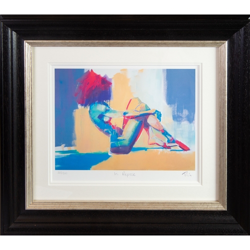 224 - TOBY MULLIGAN (1969) ARTIST SIGNED LIMITED EDITION COLOUR PRINT‘In Repose’ (365/500) no certificate ... 