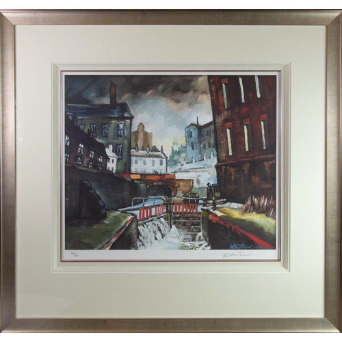 176 - WILLIAM RALPH TURNER (1920-2013) ARTIST SIGNED LIMITED EDITION COLOUR PRINT City Centre Canal Lock (... 