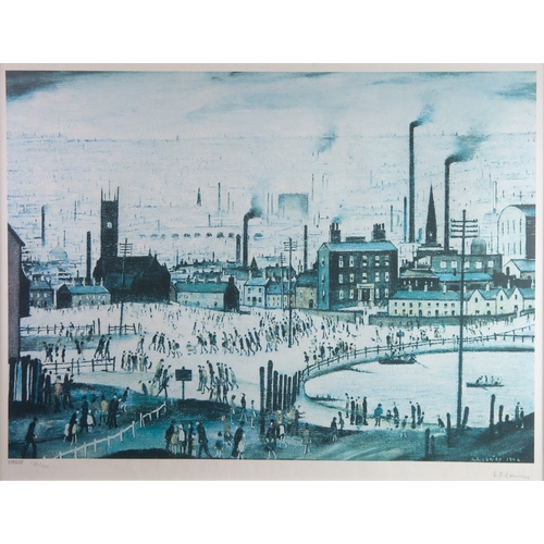 87 - L.S. LOWRY (1887 - 1976) ARTIST SIGNED LIMITED EDITION COLOUR PRINT An Industrial Town Signed and nu... 