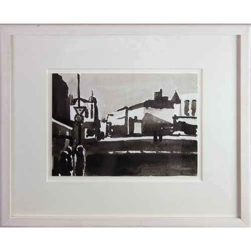 159 - LIAM SPENCER (b.1964) MONOCHROME INK SKETCH Hilton Street, ManchesterSigned titled and dated 2007 ve... 