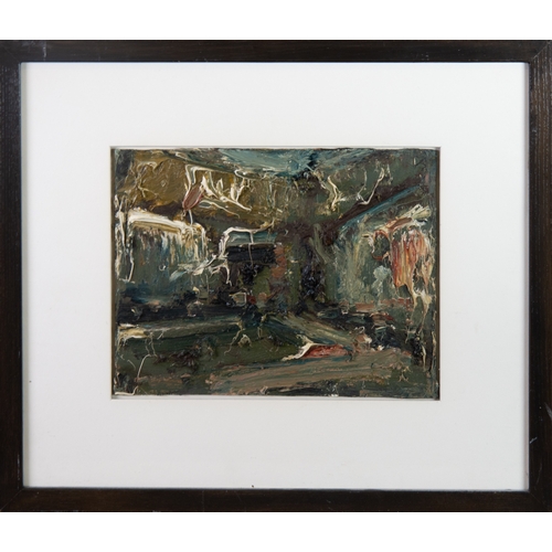 31 - RICHARD FITTON (1990) IMPASTO OIL PAINTING ON BOARD Interior - Hardwick - Grand Chamber Signed, titl... 