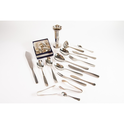 519 - COLLECTION OF MODERN WMF WHITE METAL FLATWARE, including: TWO PAIRS OF SERVING SPOONS, PAIR OF SALAD... 