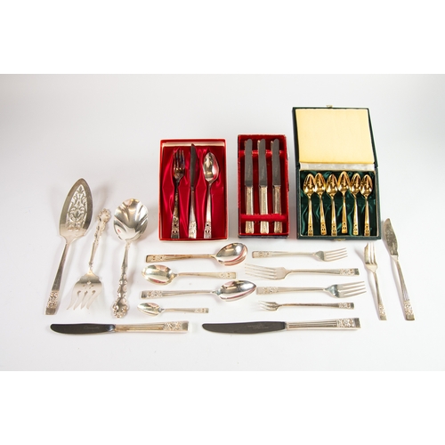 529 - COMMUNITY PLATE TABLE CUTLERY- TWO HUNDRED AND TWO PIECES IN THE HAMPTON COURT PATTERN, comprising: ... 