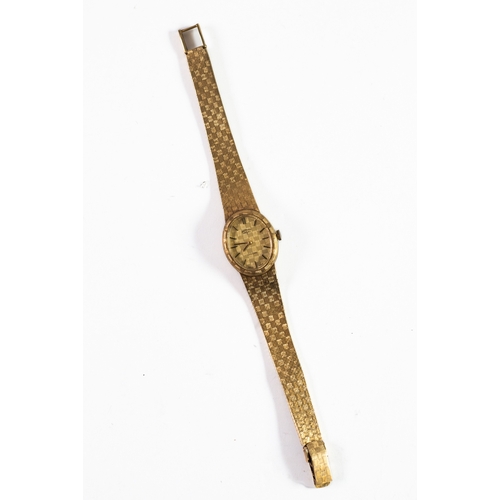 1 - LADY'S ROTARY, SWISS, 9ct GOLD BRACELET WATCH with 21 jewel movement, gold oval dial with batons, in... 