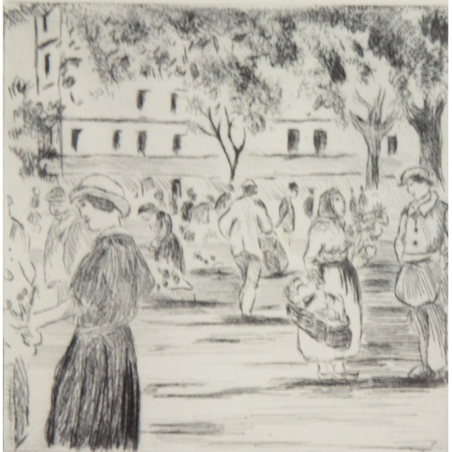 302 - LELIA PISSARRO (1963)ETCHINGFigures in a ParkSigned and numbered 4/15 in pencil4