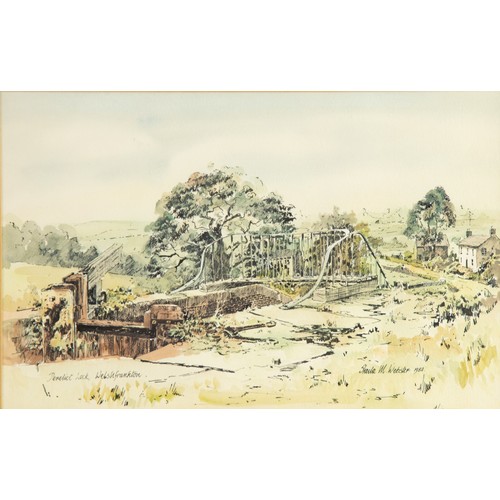 273 - SHEILA M WEBSTER (TWENTIETH CENTURY)FIVE WATERCOLOURS‘Lift Bridge, Whixall, Llangollen Canal’, 1983 ... 