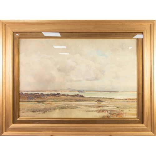 275 - GEORGE COCKRAM (1851-1950) WATERCOLOUR Coastal scene, probably AngleseySigned 26” x 39” (66cm x 99cm... 