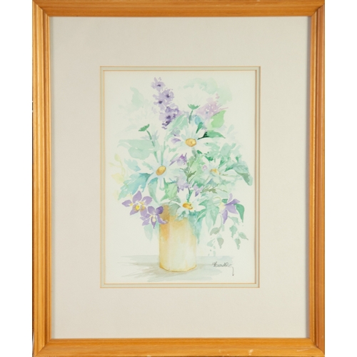 276 - SISTER ELIZABETH BRADLEY (1916) PAIR OF WATERCOLOURSFlowers in vases Signed, supplied with artist si... 