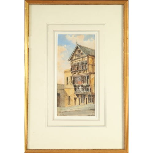 278 - AUGUST OSBOURNE LAMPLOUGH (1877-1930)WATERCOLOUR ‘Bear and Billet’ Inn, ChesterSigned, dated 189? an... 