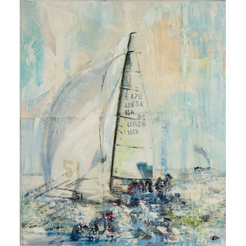 123 - GILL STORR (MODERN) MIXED MEDIA ON CANVAS ‘New York 52’ Signed, titled to label verso24” x 20” (61cm... 