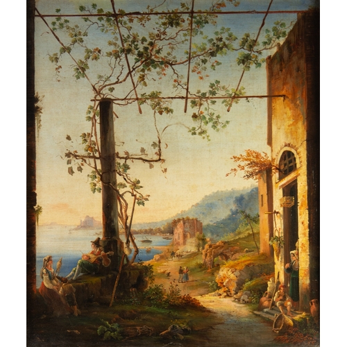 232 - UNATTRIBUTED (EIGHTEENTH/ NINETEENTH CENTURY ITALIAN SCHOOL)OIL ON RELINED CANVAS‘Bagnoli’, Naples U... 