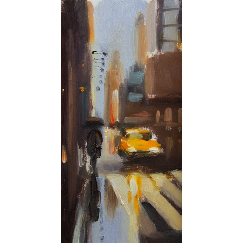180 - LIAM SPENCER (b.1964) OIL PAINTING ON BOARD 'New York Study' Signed with initials, titled & date... 