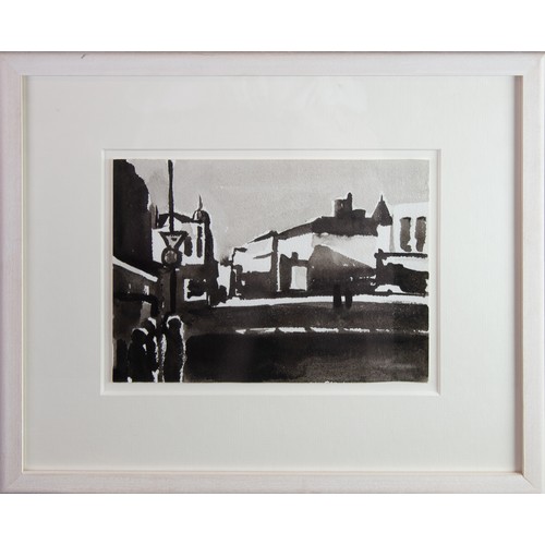 181 - LIAM SPENCER (b.1964) MONOCHROME INK SKETCH Hilton Street, ManchesterSigned titled and dated 2007 ve... 