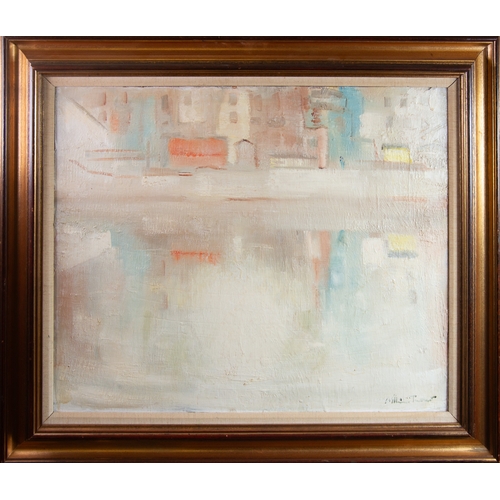 185 - WILLIAM RALPH TURNER (1920-2013)OIL ON BOARD Canal Basin Signed, indistinctly tilted verso19 ½” x 23... 