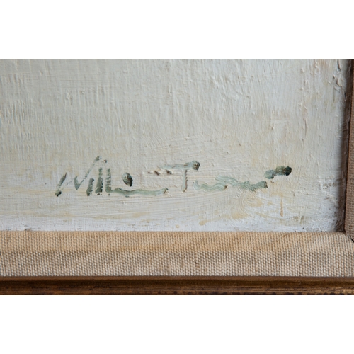 185 - WILLIAM RALPH TURNER (1920-2013)OIL ON BOARD Canal Basin Signed, indistinctly tilted verso19 ½” x 23... 