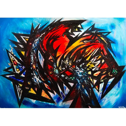 188 - DAVID WILDE (1918-1978) ACRYLIC ON BOARD‘Giant Thorn’ Signed and titled 21” x 29” (53.3cm x 73.7cm)... 