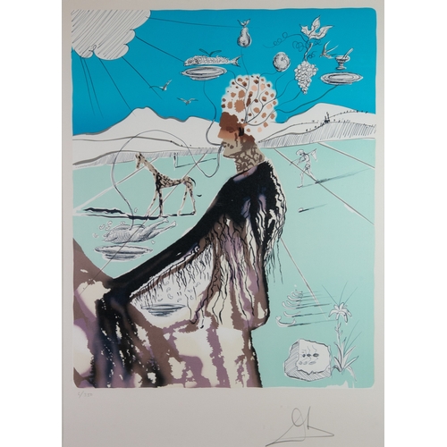 303 - SALVADOR DALI (SP. 1904-1989) LIMITED EDITION COLOUR LITHOGRAPH ‘Earth Goddess’ or ‘Le Restaurateur’... 