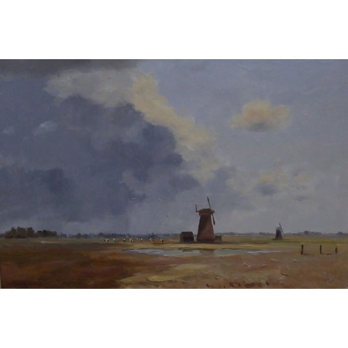 206 - MARCUS FORD (1914-1989)OIL PAINTING ON CANVAS'Thurne Mills, Norfolk'Signed lower left, titled verso2... 
