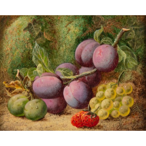 202 - OLIVER CLARE (c.1853-1927)OIL PAINTINGS ON CANVAS, A PAIRStill Lifes, one with a bird's nest and blo... 