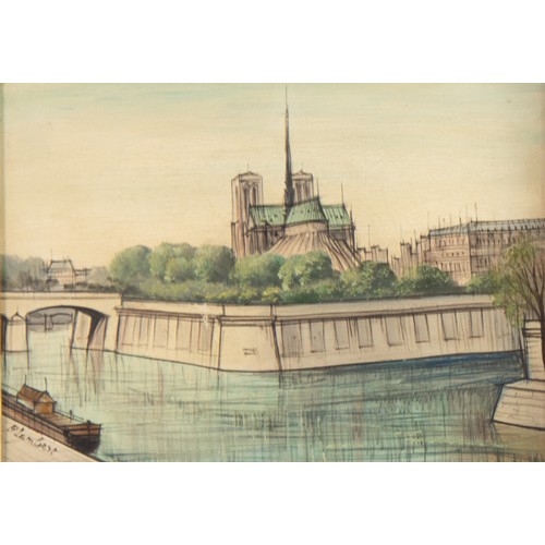 203 - PAUL LAMBERT (b.1910)OIL PAINTINGS ON CANVAS, A PAIRParisian scenesEach signed lower left, inscribed... 