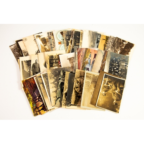 199 - MIXED SELECTION OF APPROXIMATELY 55 EARLY 20TH CENTURY AND LATER POSTCARDS including twenty-five mil... 