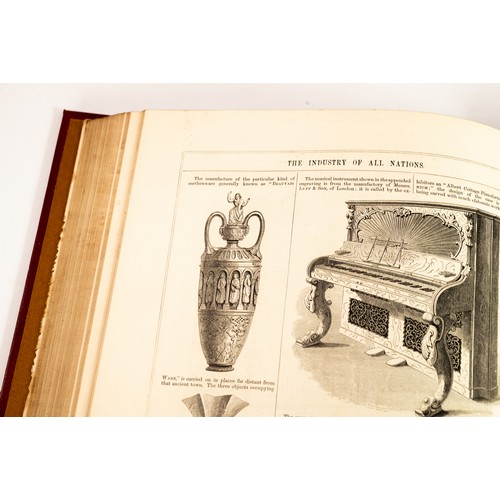 251 - THE ART JOURNAL - 'INDUSTRY OF NATIONS 1851' ILLUSTRATED AND PUBLISHED BY GEORGE VIRTUE, nicely rebo... 